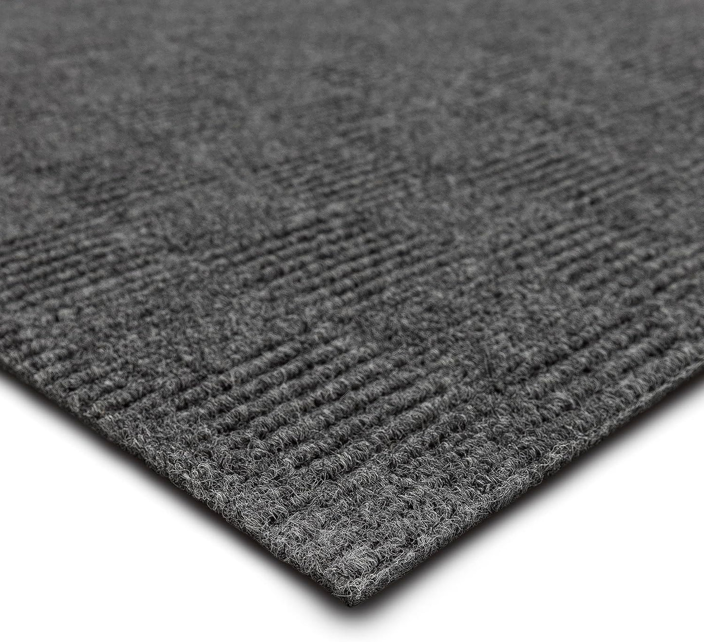 Mohawk Home 24" x 24" Indoor/Outdoor 0.25" Pile Height, Peel and Stick Carpet Tile, Grey Polyester, (Pack of 15) (60 sqft/Box)
