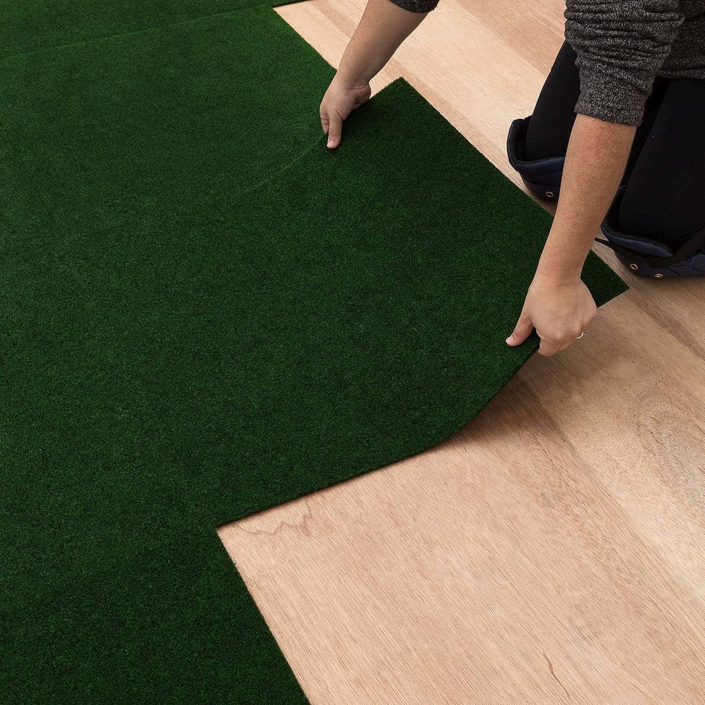 Mohawk Home 24" x 24" Indoor/Outdoor 0.25" Pile Height, Peel and Stick Carpet Tile, Grey Polyester, (Pack of 15) (60 sqft/Box)