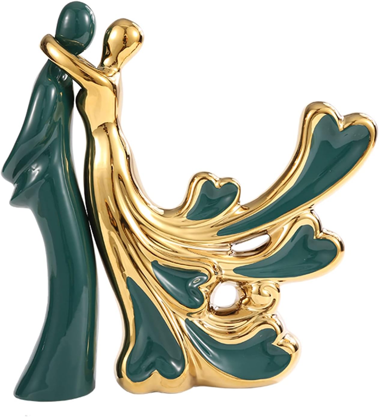 Modern Abstract Art Ceramic Statue Home Decoration House Decorations Living Room Coffee Table Decor Collectible Figurines Sculpture Decoration Ornaments for Living Room(Vase)