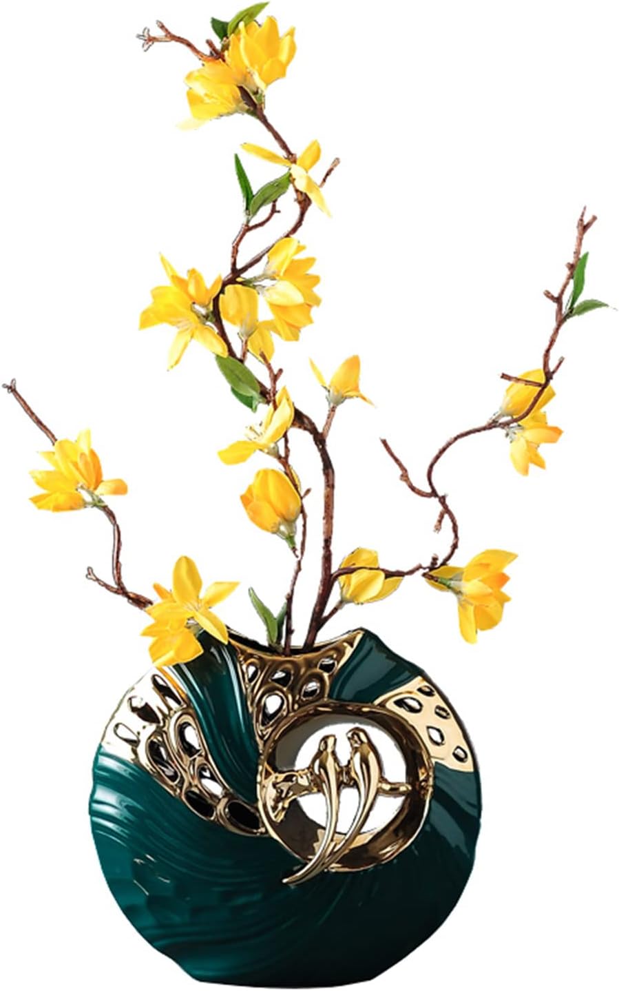 Modern Abstract Art Ceramic Statue Home Decoration House Decorations Living Room Coffee Table Decor Collectible Figurines Sculpture Decoration Ornaments for Living Room(Vase)