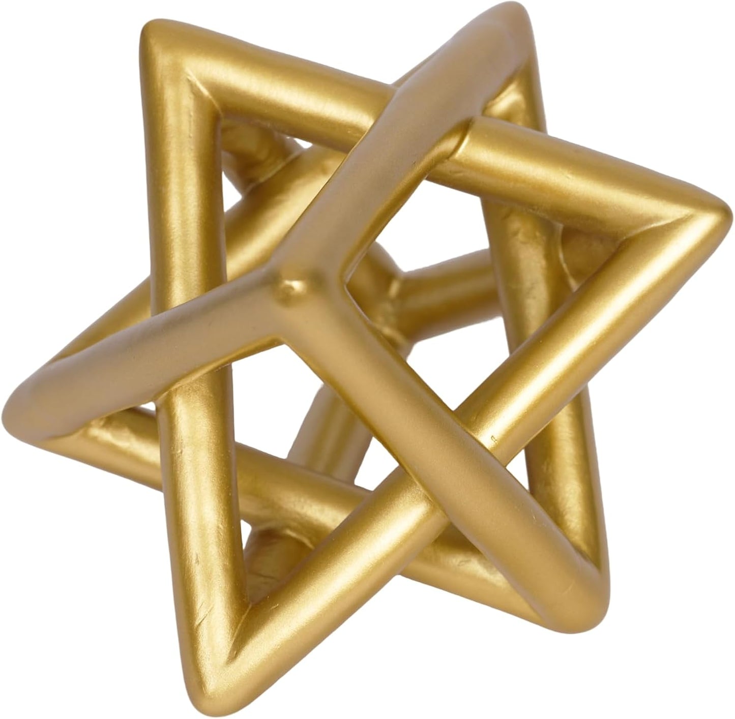 Modern Geometric Round Sculpture Gold Knot Statue Decor Tabletop Sculpture and Figurines Round Decorative Ornaments Knick Knacks Home Decor for Shelves Coffee Table Bookshelf Decoration Gifts