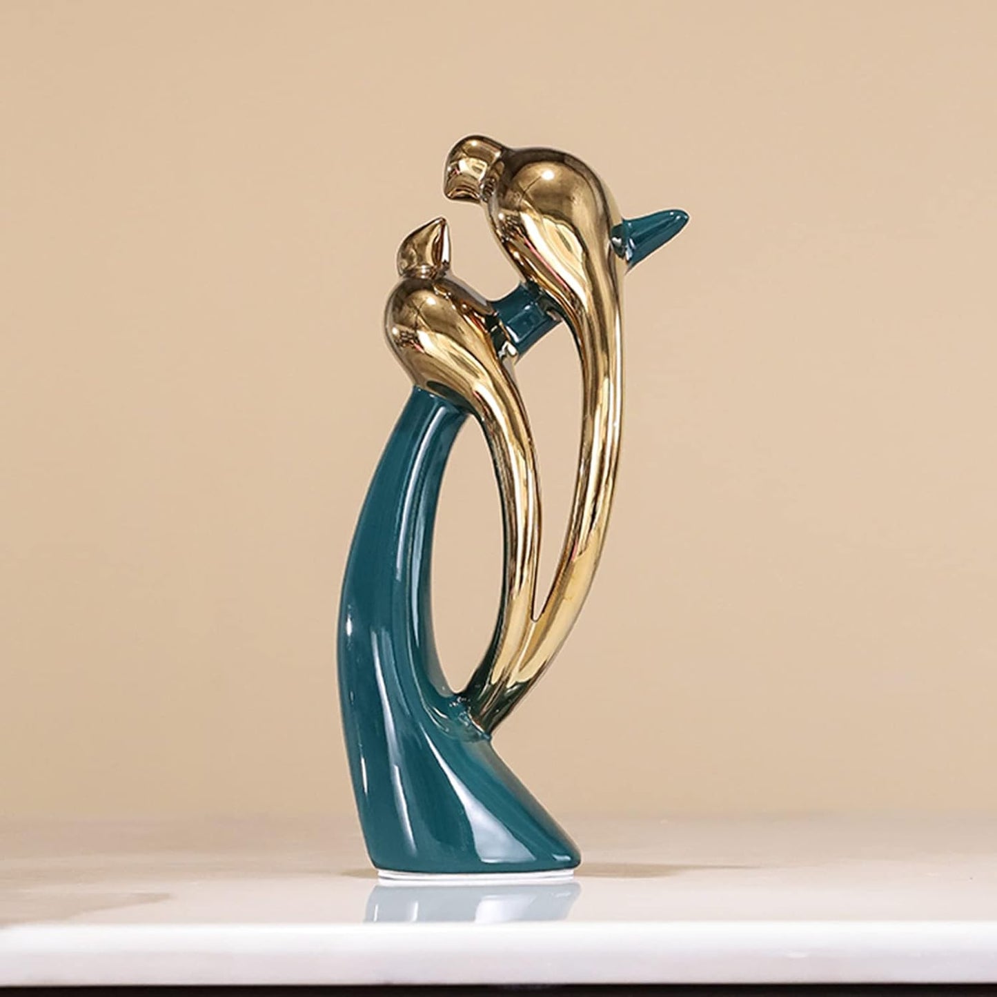 Modern Abstract Art Ceramic Statue Home Decoration House Decorations Living Room Coffee Table Decor Collectible Figurines Sculpture Decoration Ornaments for Living Room(Vase)