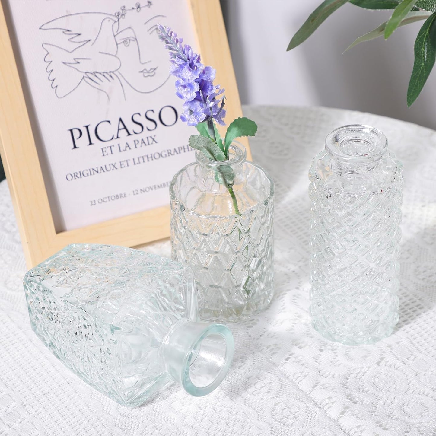 CEWOR Glass Bud Vases in Bulk, Set of 64 Small Vases for Centerpieces, Flower Vases for Flowers in Bulk for Rustic Wedding Home Table Decorations