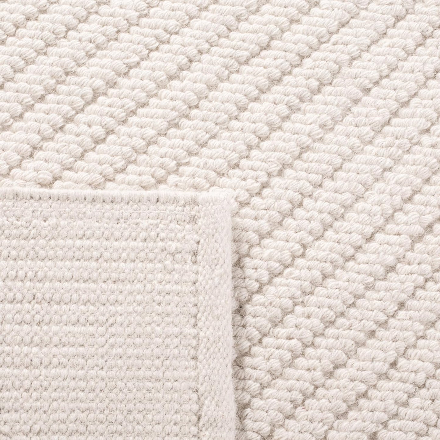 SAFAVIEH Natura Collection 9' x 12' Ivory NAT450A Handmade Wool Living Room Dining Bedroom Area Rug