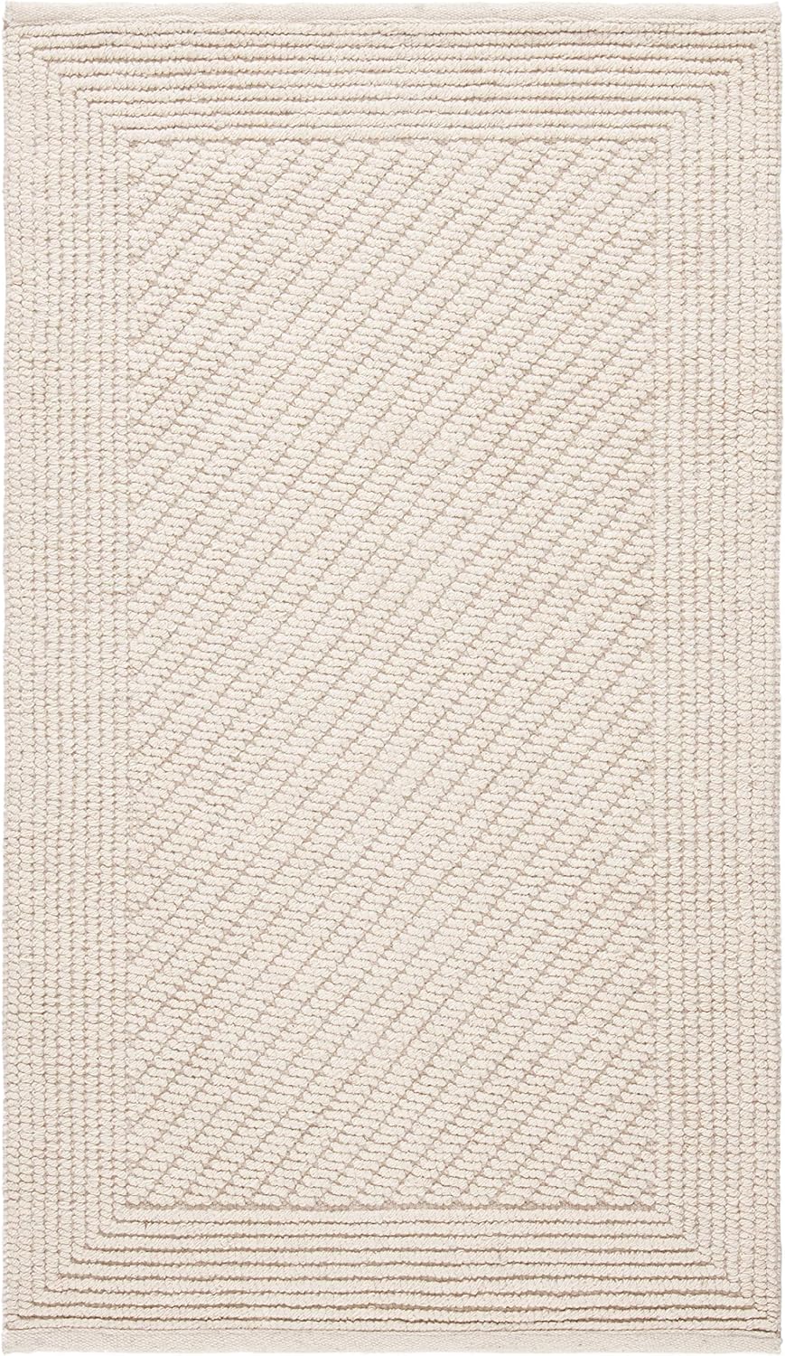 SAFAVIEH Natura Collection 9' x 12' Ivory NAT450A Handmade Wool Living Room Dining Bedroom Area Rug