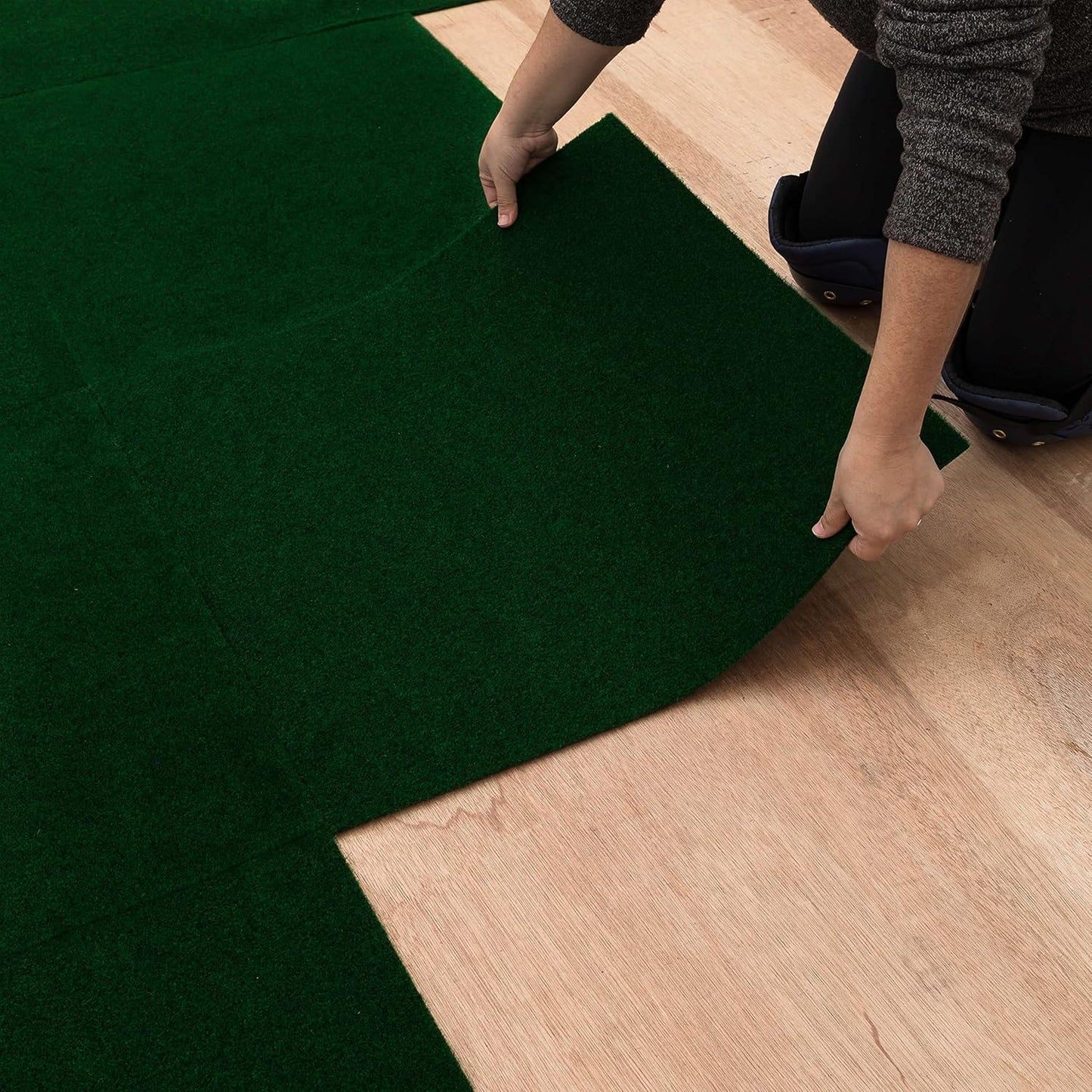 Mohawk Home 24" x 24" Indoor/Outdoor 0.25" Pile Height, Peel and Stick Carpet Tile, Grey Polyester, (Pack of 15) (60 sqft/Box)